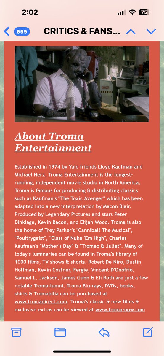 Mopping Up!! Subscribe to TROMA NOW! Free App! Free month!! Free ART from the #oligopoly @80sbabyTru @TromaNOWApp @FANGORIA