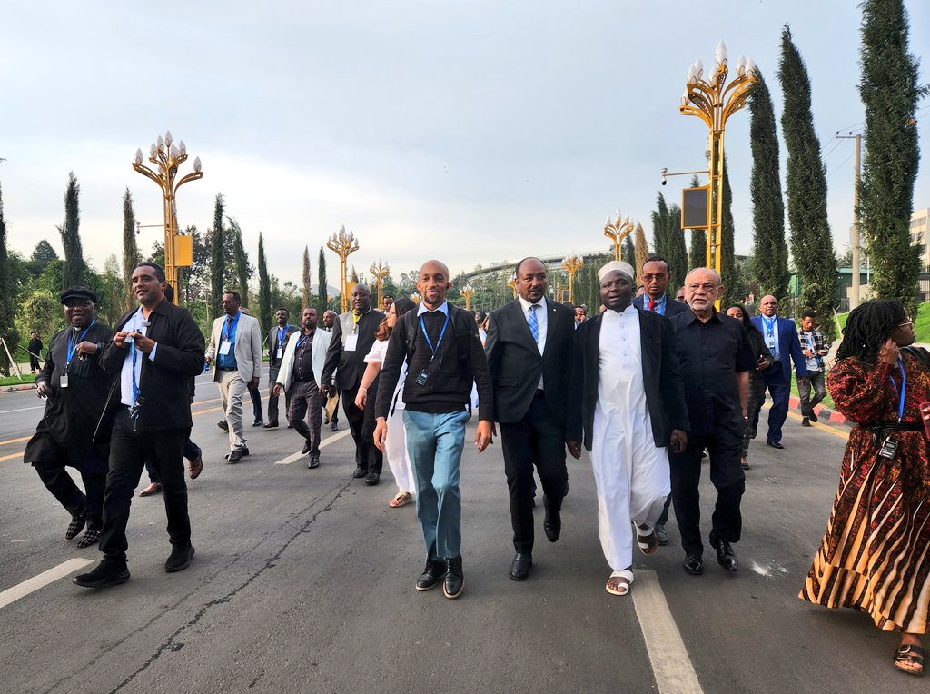 I had an evening walk with religious leaders and other faith actors from #Africa and across the globe on the streets of Addis Ababa. We remain committed to the search for peace and unity among all people of the world. @_AfricanUnion @uriglobal @IF20org