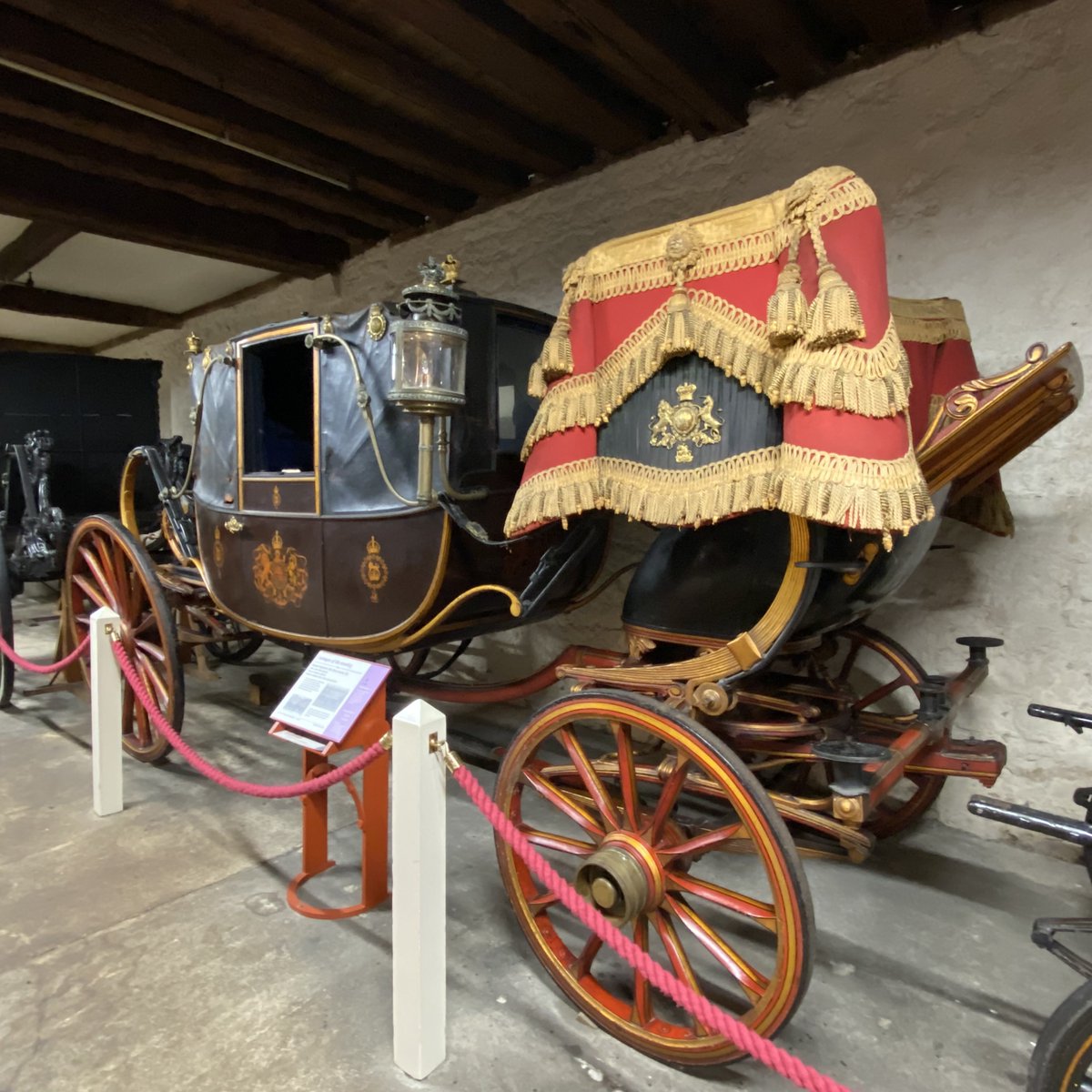 This week's mystery object is from the carriage museum! Can anyone guess which family this carriage belonged to? Hint: check the insignia! Let us know your answer in the comments below and if you've ever been to the Carriage Museum before? #MaidstoneMuseum #MysteryObject