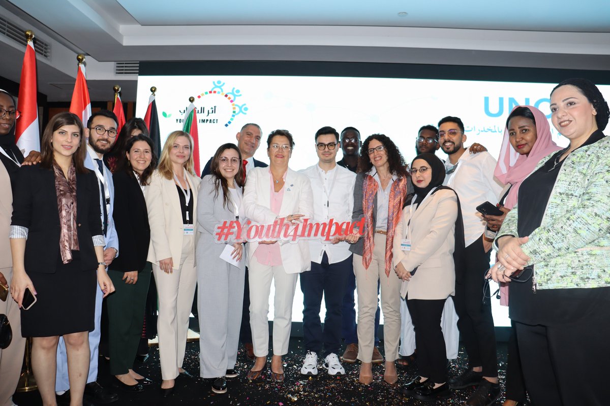 FOR YOUTH WITH YOUTH BY YOUTH ⚡️

<a href="/UNODC/">UN Office on Drugs & Crime</a> has launched the MENA Youth Network to empower youth as active agents of change against drugs, violence &amp; crime

34 #youth from Algeria, Egypt, Lebanon, Libya, Palestine &amp; Sudan

🔗 Press release: unodc.org/romena/en/pres…

#Youth4Impact