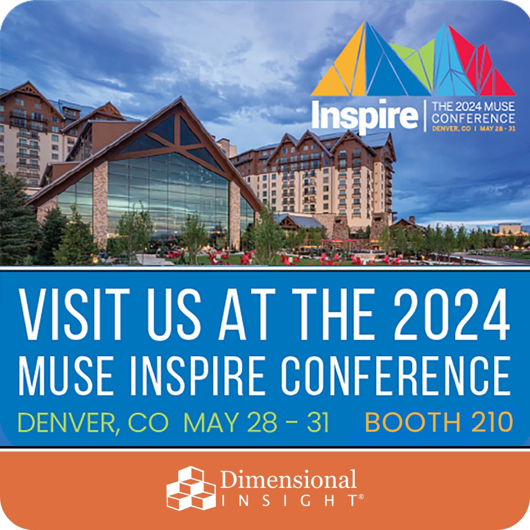 DI_tweet's tweet photo. Join us this year for the 2024 MUSE Inspire Conference. Find us at Booth #210 May 28-31 at the Gaylord Rockies Resort & Convention Center in Aurora, CO!
Meet with us: https://t.co/74r2fjChyX
#MUSE #conference #event #healthcare #analyticssoftware https://t.co/yQ9wtDxl63