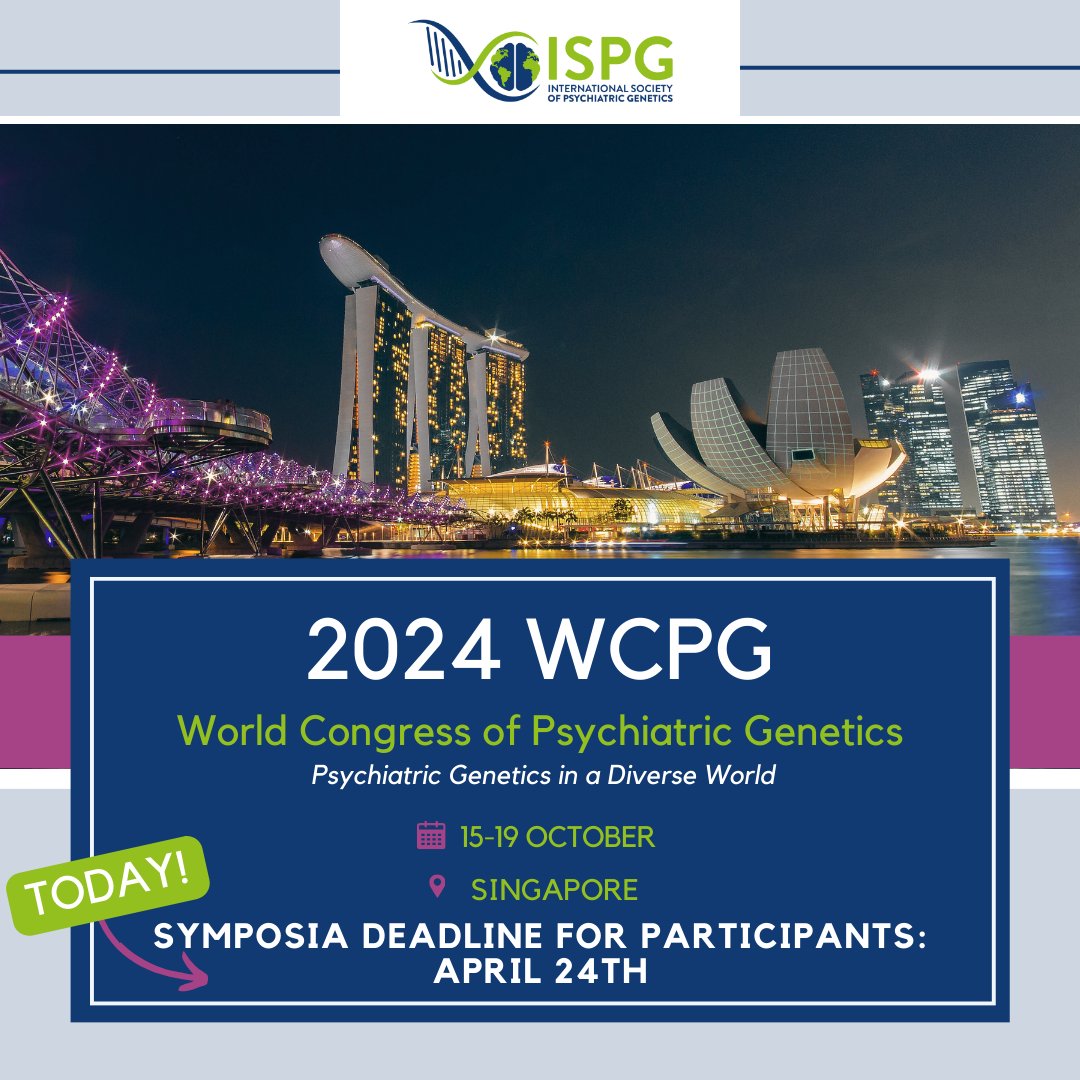 Last call for the presenter Symposia Presentation  submissions. Don't wait to submit. ispg.societyconference.com/v2/requirements