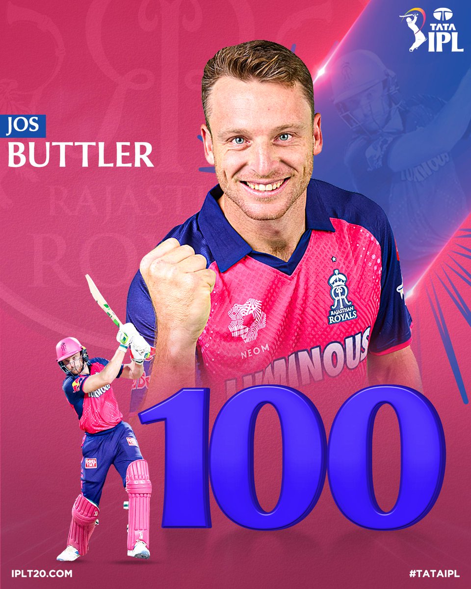 𝗔 𝗛𝘂𝗻𝗱𝗿𝗲𝗱 𝘁𝗼 𝗦𝗮𝘃𝗼𝗿 😍😍 Jos Buttler gets his 2️⃣nd ton of the season 👏👏 Follow the Match ▶️ bit.ly/TATAIPL-2024--… #TATAIPL | #KKRvRR