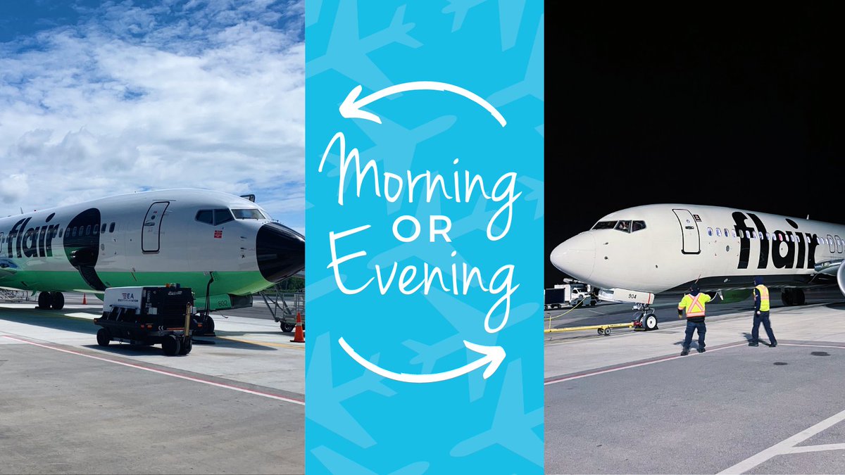 #TravelTuesday question of the day: Do you prefer morning or evening flights? #FlyYKF #FlyFromHome #YKF
