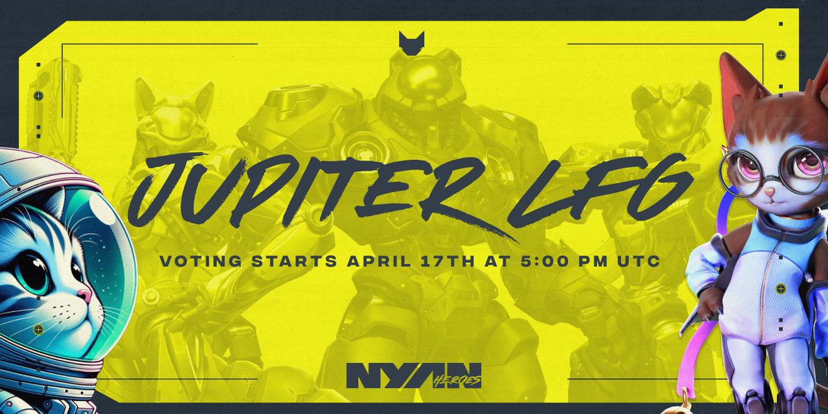 We're over the moon—or should we say, Jupiter🌚to be in the next <a href="/JupiterExchange/">Jupiter</a> LFG launchpad voting round!

As one of the top web3 shooters &amp; first movers, we believe this will kick off a strong leg up for Solana gaming!

Voting starts April 17th 5PM UTC ⌛
Don't be late!