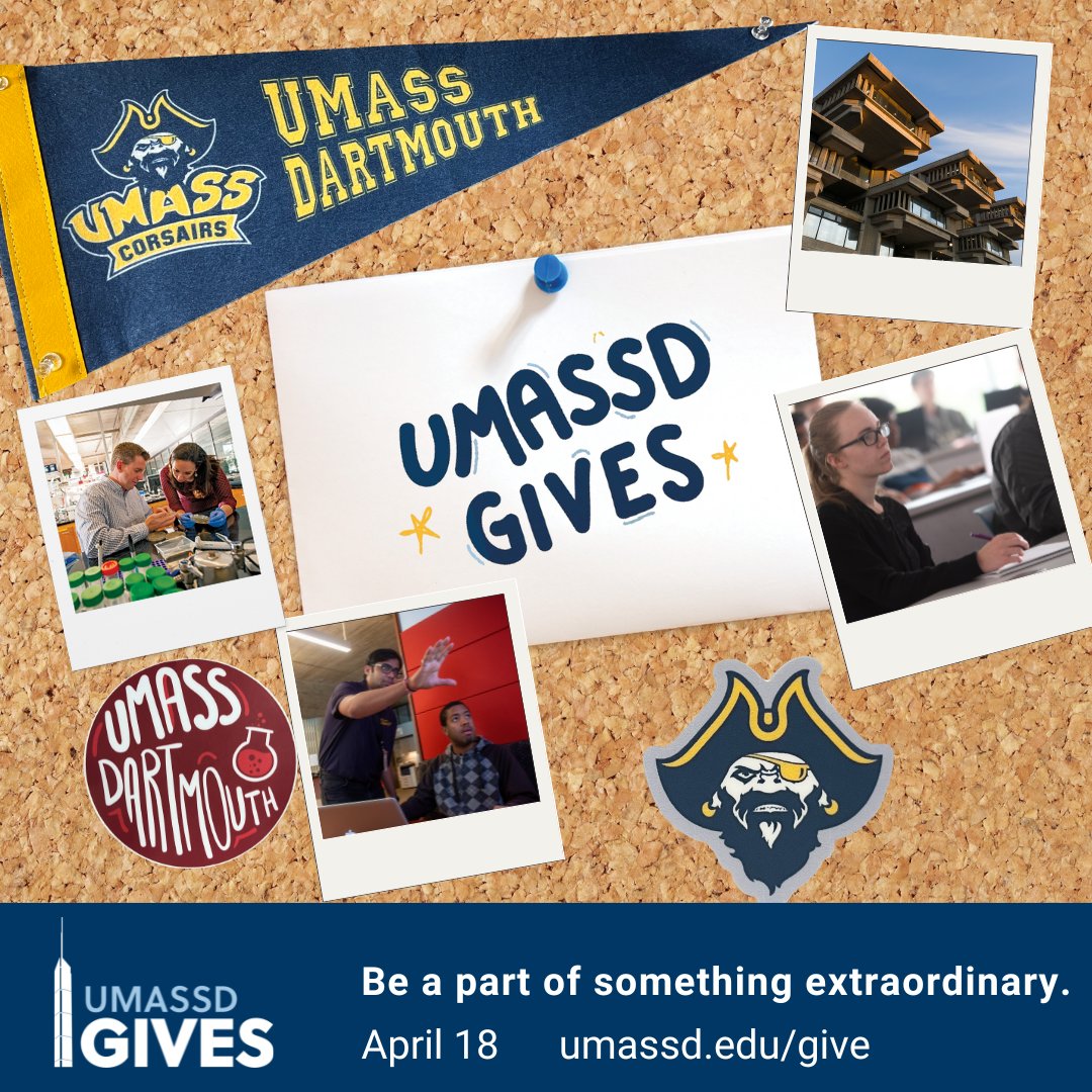 Be part of something extraordinary! 💙💛 
Support the College of Arts & Sciences #UMassDGives & provide students with extraordinary learning experiences by giving to our greatest needs, student scholarships, or #research opportunities!
#ProudtobeUMassD 
umassd.edu/give