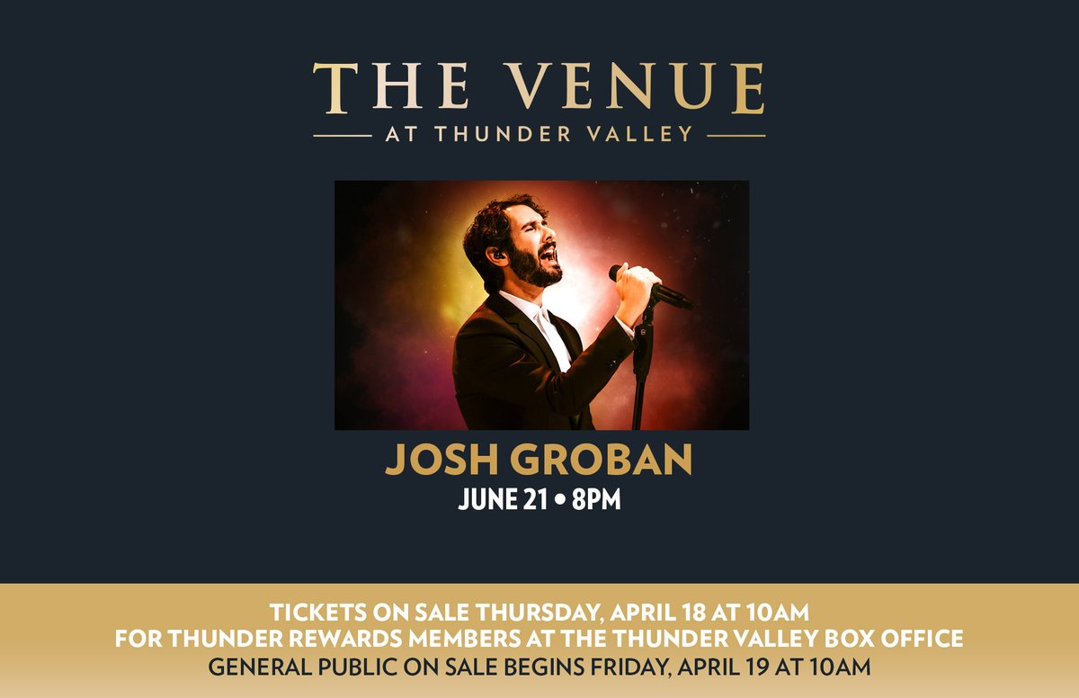 Your Josh Groban experience is about to begin. Get your tickets! @joshgroban 6/21: brnw.ch/21wISj9