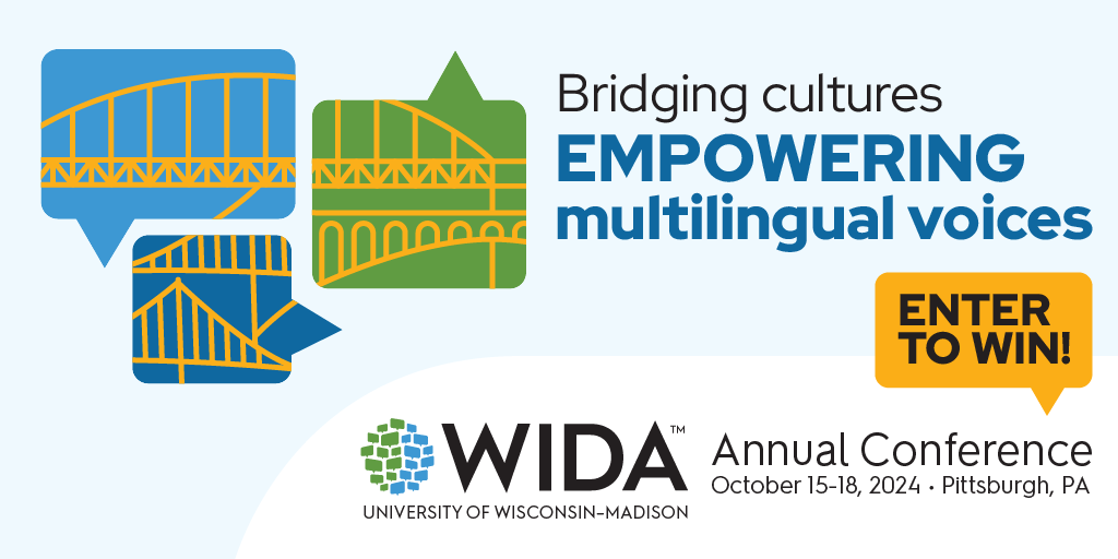 #WIDA is giving away one registration to the 2024 WIDA Annual Conference. To enter, complete the following by 4/24 at 11:30pm CT:

1. Follow WIDA on X
2. Like this post
3. Reply and tell us: Why do you want to attend #WIDA2024?

Learn more about #WIDA2024: events.wida.us