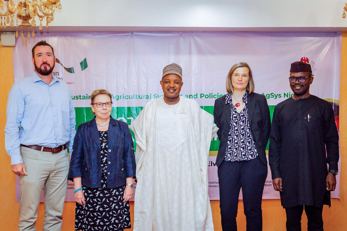 atikuabagudu's tweet photo. At the Sustainable Agricultural System and Policies Project Strategy Workshop in Abuja today, I expressed gratitude to the German government and GIZ for their support for Nigeria's agricultural system and food transformation. 

We recognize the importance of collaboration in achieving a sustainable agricultural system, and as such, we appreciate GIZ's involvement in various aspects of Nigeria's economy.

In my address, I stressed that sustainable agriculture is not solely about funding but also about acquiring knowledge, as it is a scientific process that can be enhanced through partnerships with experienced organizations like GIZ. I also encouraged participants to actively engage in the event and interact to gain more insights and opportunities for cooperation.

We look forward to more collaboration to foster economic growth and development in Nigeria.