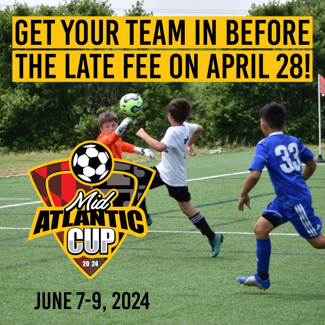 ‼‼ Don't let this one fly under your radar! Open to boys and girls teams U8-U19 playing at the Recreational, Classic, Select, and Travel levels of play! Find out more by heading to our website! midatlanticcupmd.com