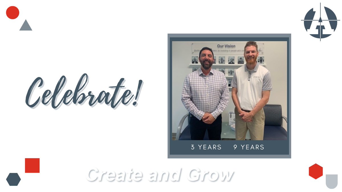 Happy #WorkAnniversary to Dan (9 years) and Eric (3 years)! 

#HappyBirthday to Mason and Mike!

#TeamAjacs #CreateandGrow