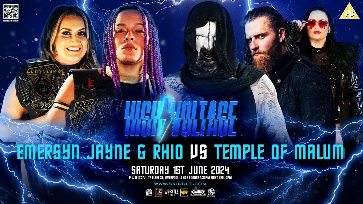 ⚡️ HIGH VOLTAGE ⚡️

BREAKING: Temple of Malum has been tearing through IGNition and wants to wrestle the very best. They're gonna get it on June 1st, @RobDrakePro and @IsaacNorthpro will face @Rhio2020 and @emersyn_jayne

🎟️ GET YOUR TICKETS HERE 🎟️
skiddle.com/whats-on/Liver…