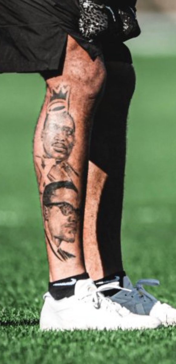 Gipson’s tattoo on his R calf is 🔥🔥🔥 

#MLKJr #MalcolmX