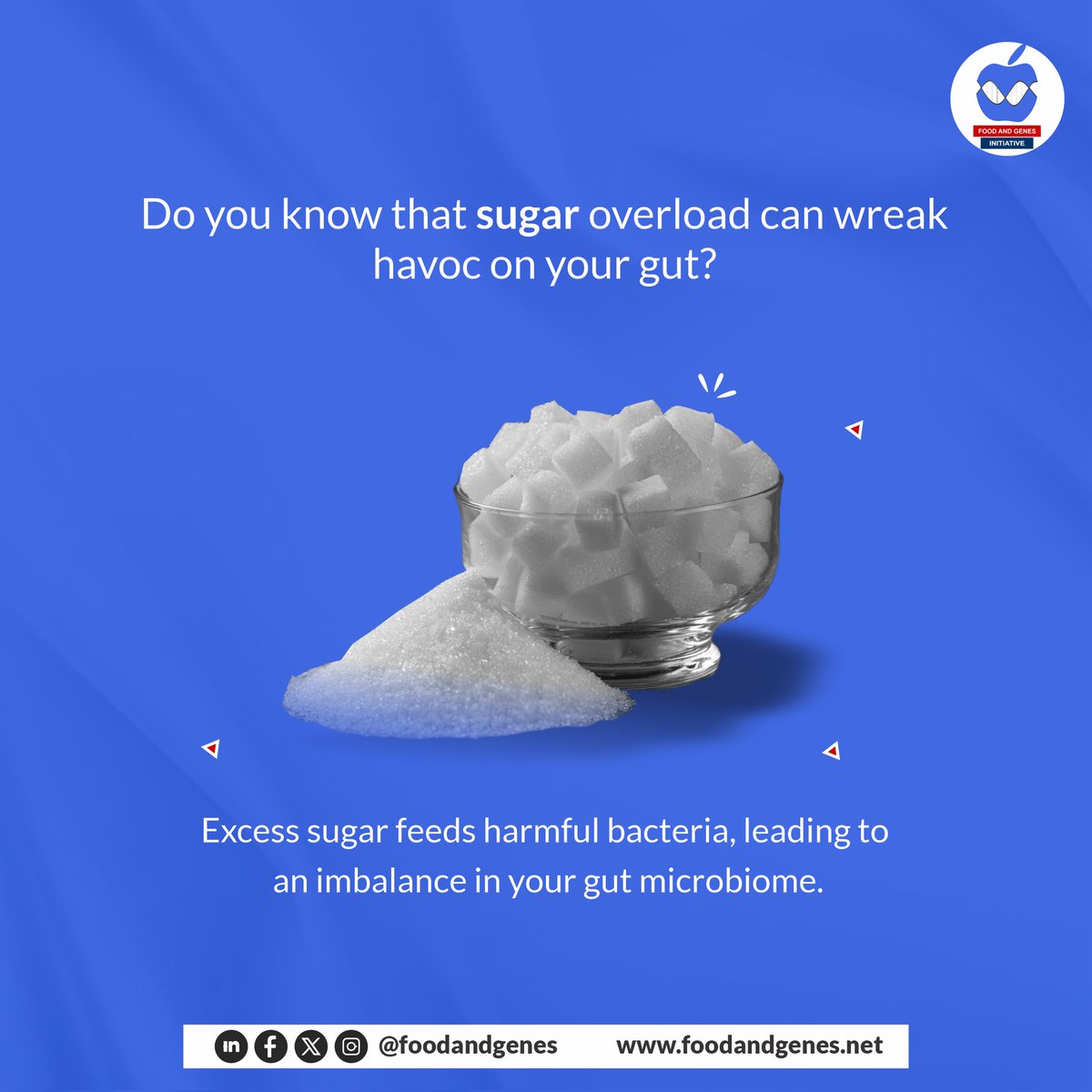 foodandgenes's tweet photo. Excess sugar feeds harmful bacteria, leading to an imbalance in your gut microbiome. Reduce your sugar intake to maintain a healthy gut microbiome.
#fagieducate
#GutMicrobiome
#Sugar
#ExcessSugar
#GutBacteriaHealth https://t.co/QjAeSZLpK0