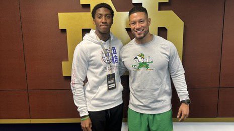 From his experience with #NotreDame coaches to watching its scrimmage, 2026 4️⃣⭐️ #Rivals250 defender Simeon Caldwell (@Sim_C24) raved about his first Irish visit. 

'The visit was amazing, it feels like I went on a perfect day.” @insideNDsports

Story: notredame.rivals.com/news/2026-four…