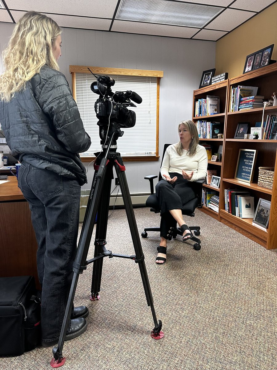DavidCoySSD's tweet photo. @NorthernNewsNow is asking local school districts if they were to move to a 4 day school week. Thank you, Haley, for stopping by and getting our take! https://t.co/CkGMWZvfPK