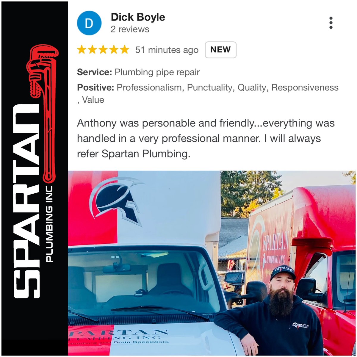 We have confidence in our dedication to delivering exceptional service & building lasting relationships based on mutual respect & transparency. 

#givespartanplumbingacall #tacomawa #emergencyplumber #reviewusongoogle