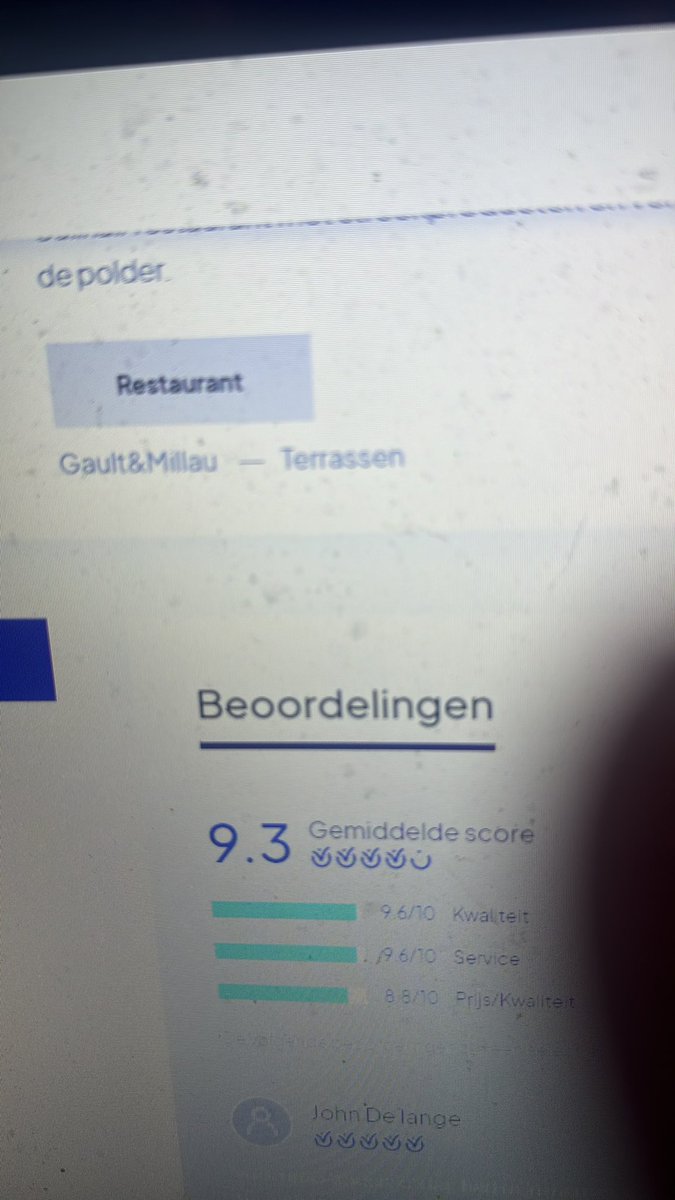 Gemiddeld 9,3 over 58 beoordelingen #polderkeuken <a href="/gaultmillau/">Gault&Millau</a> <a href="/Lekker500/">Lekker</a> <a href="/MICHELINgidsBNL/">Guide MICHELIN Gids</a> #stolwijk