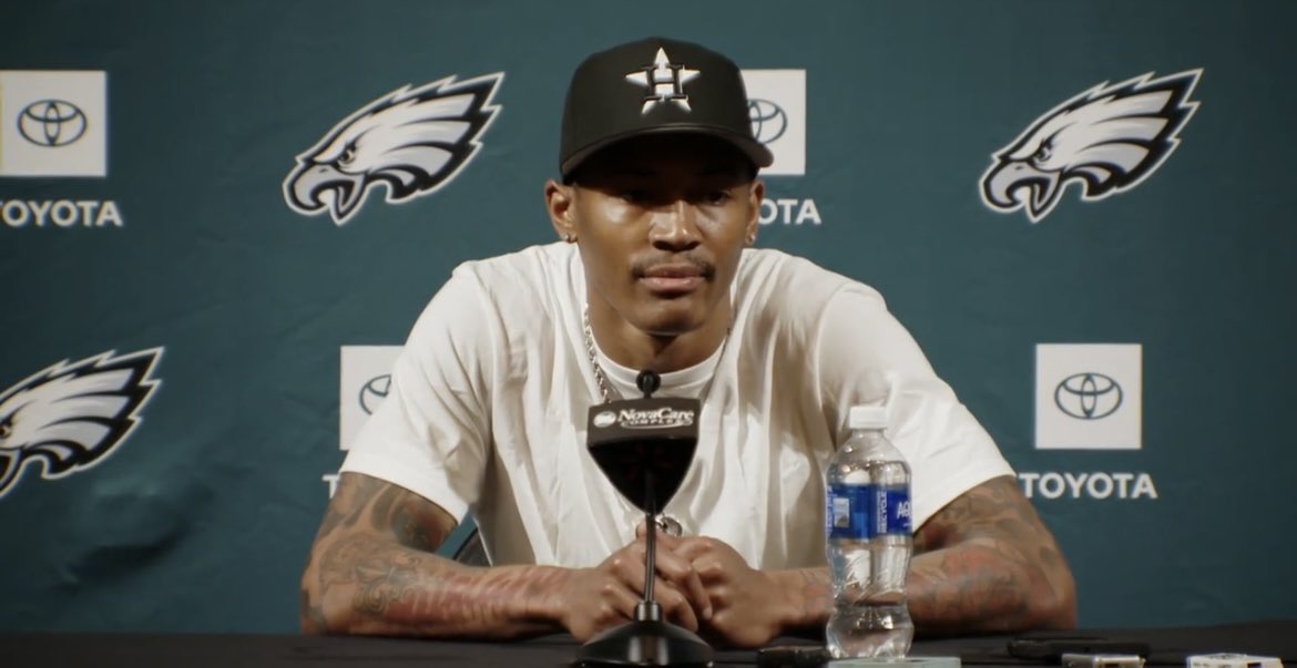 DeVonta Smith says having all of the Eagles key offensive players signed for years to come is very important because relationships are very important. He says when you know somebody well, you feel comfortable pushing them to uncomfortable places to get the best out of everybody