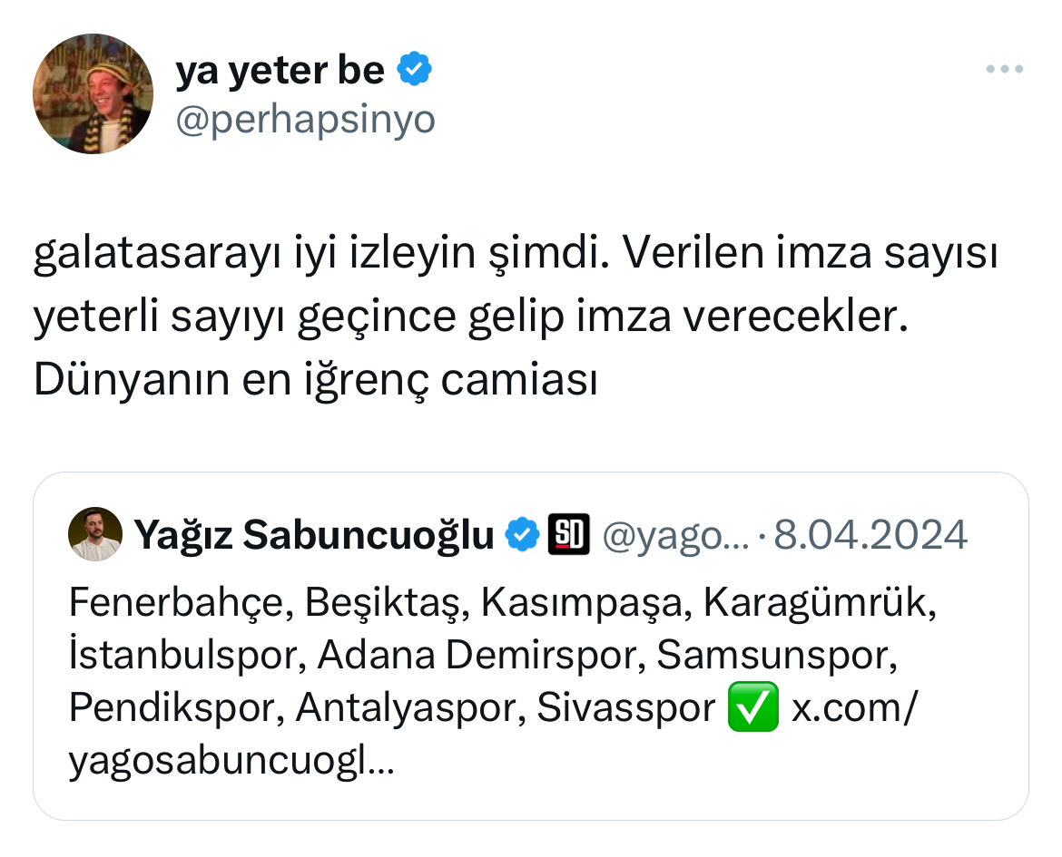 Adam kısmen haklı çıktı. İmza sayısı 100'ü geçince erken seçim isteyip toplantıya katıldılar. İnanılmaz bir camia.