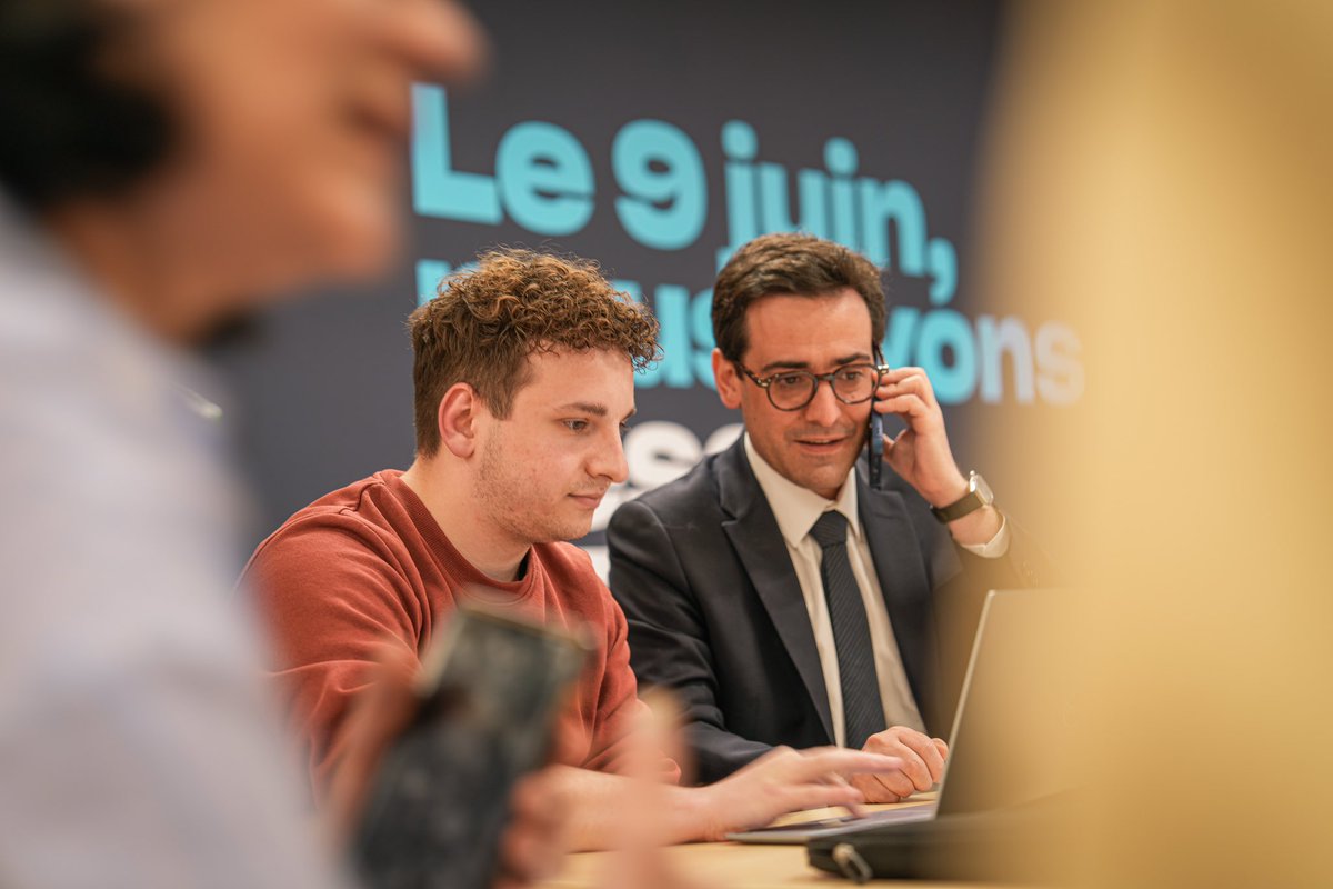 Le 9 juin, nous avons @BesoindEurope. Merci à @steph_sejourne d’avoir participé à notre opération téléphonique auprès de nos adhérents pour leur rappeler l’importance du scrutin à venir et l’enjeu spécifique des procurations.