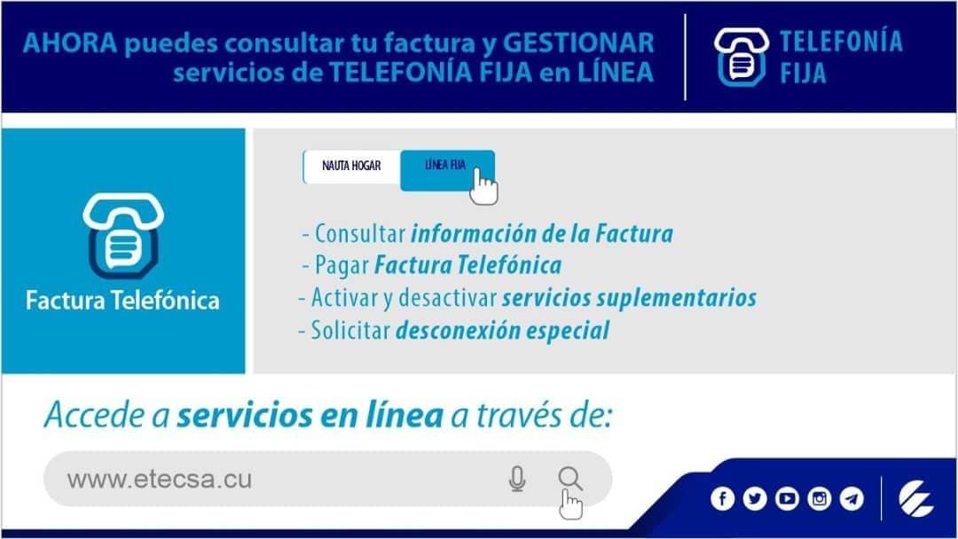 Utiliza #ServiciosEnLínea para realizar cada mes el pago de tu factura telefónica ☎️.