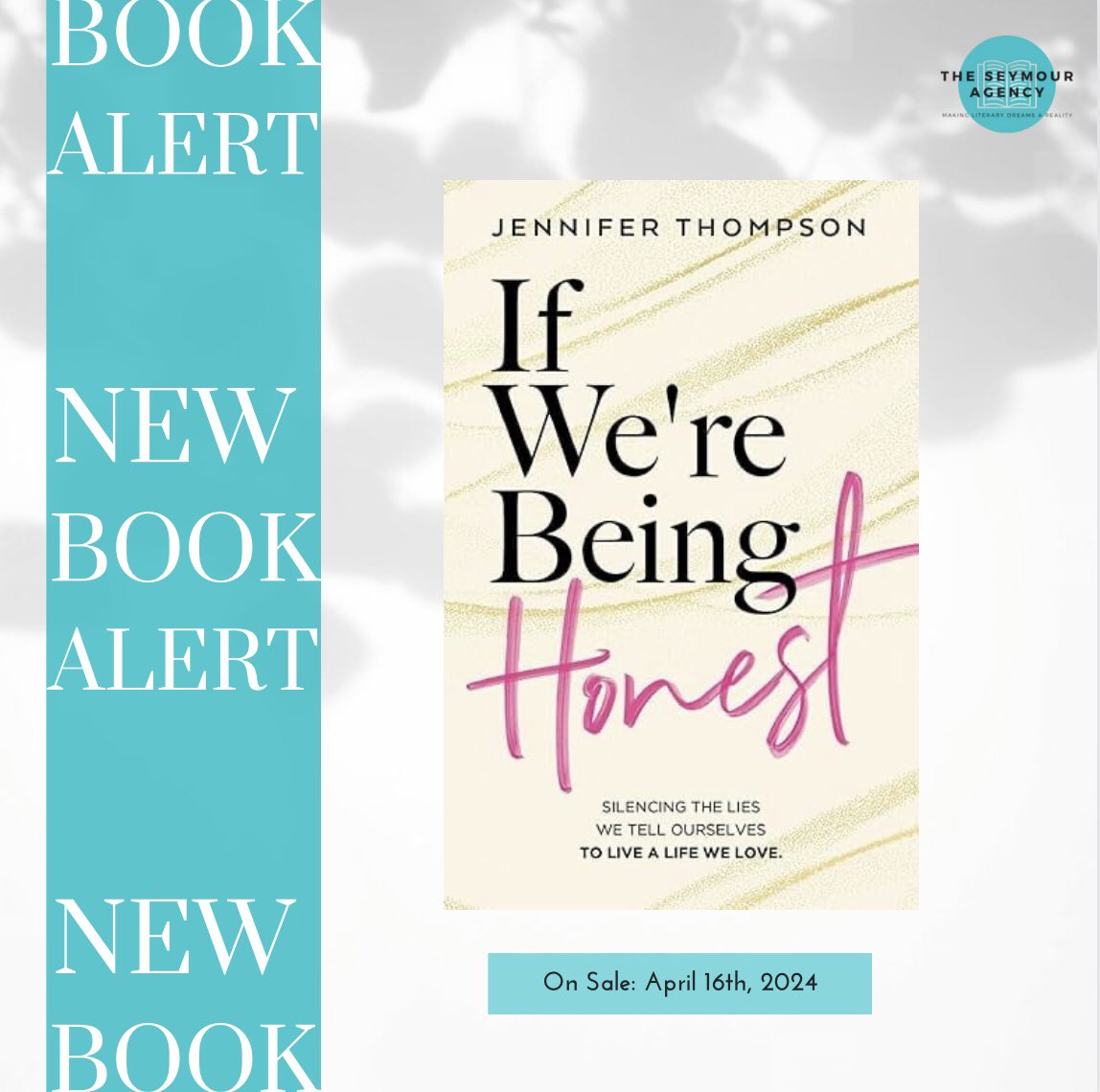 seymouragency's tweet photo. IF WE’RE BEING HONEST by @thejennthompson is out today with @UranoPublish!

It’s a guiding beacon that empowers women to break free from the suffocating grip of perfectionism and embrace their true selves. We can’t wait for you to read it. 

Order now: https://t.co/1Jom5iCj63 https://t.co/3owivlWCHu