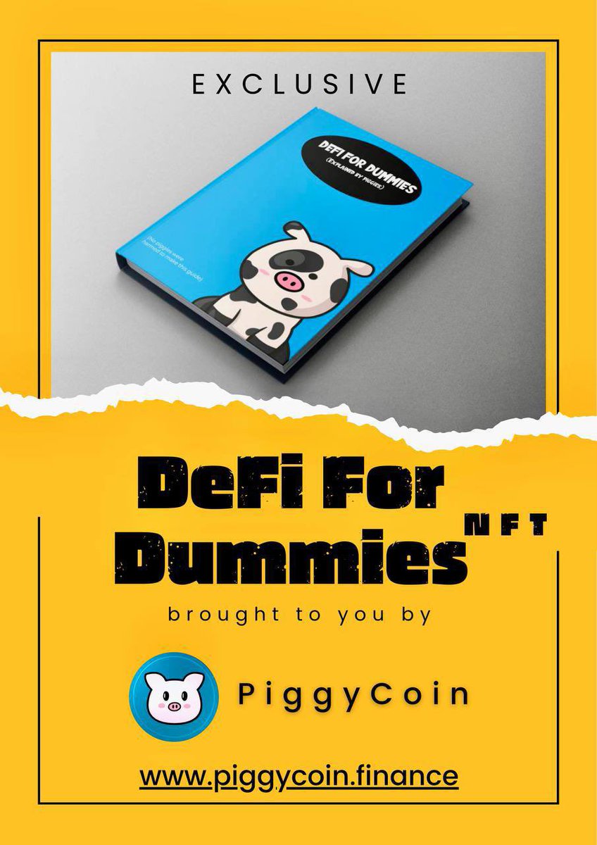 JediMasterRise's tweet photo. @Monsta_Corp Our NFT DeFi educational book is minting on 5 chains…reveal date is May 12th!  There are some #BTC prizes and afterwards every mint will receive an airdrop with a pfp NFT!

Mint: https://t.co/zTUe2JYD28

TG: https://t.co/pkxdzk1J12

@piggycoinbsc $PiggyC #PiggyCoin https://t.co/sLw4WhVipD