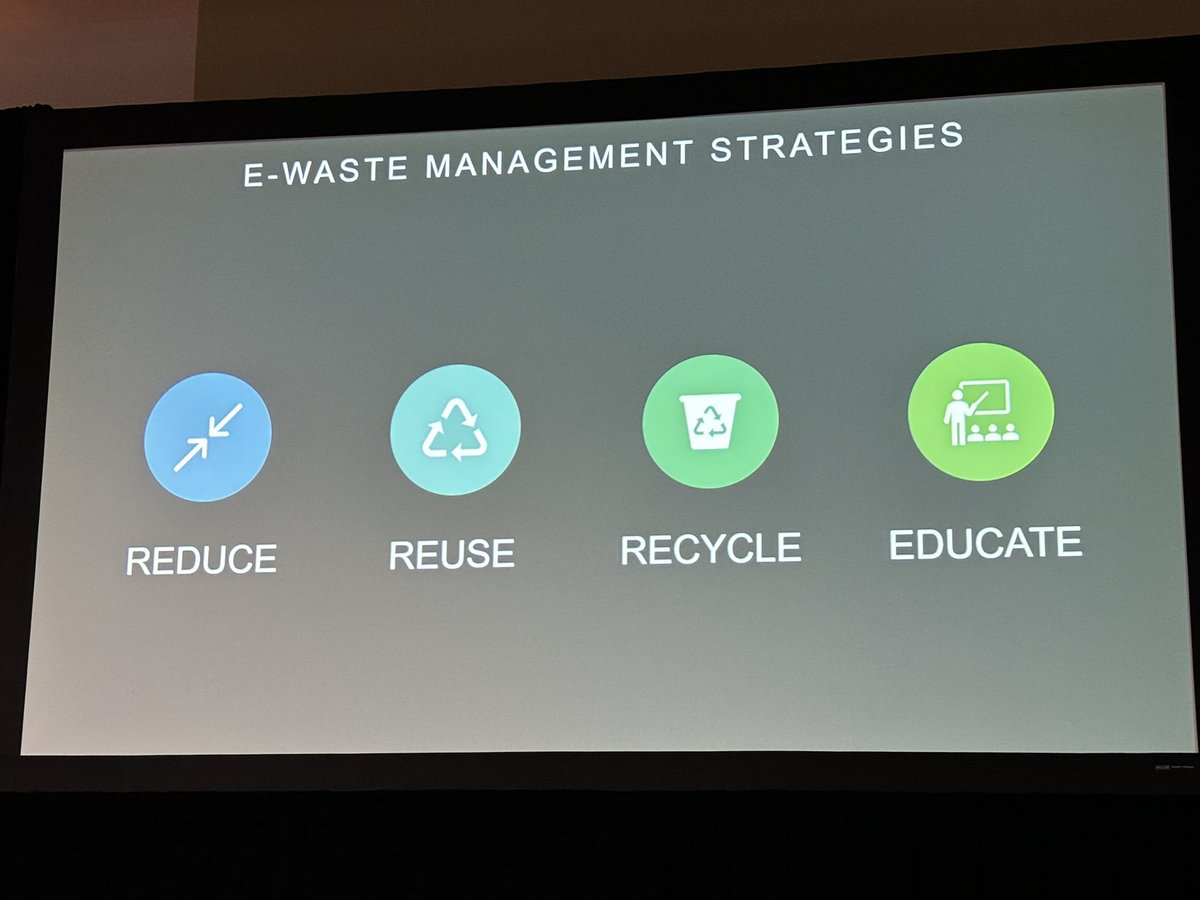 NEJC2025's tweet photo. Awesome students teaching us about e-waste strategies #nejc2024 https://t.co/1i0IpFFswr