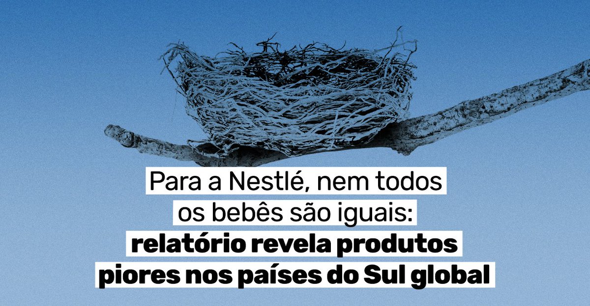 Pesquisa publicada hoje (16) revelou que a Nestlé mantém padrões diferentes para os mesmos produtos: uns são vendidos na Europa enquanto outros, com adição de açúcar muito acima do recomendado pela OMS, são vendidos em países da Ásia, África e América Latina – incluindo o Brasil.