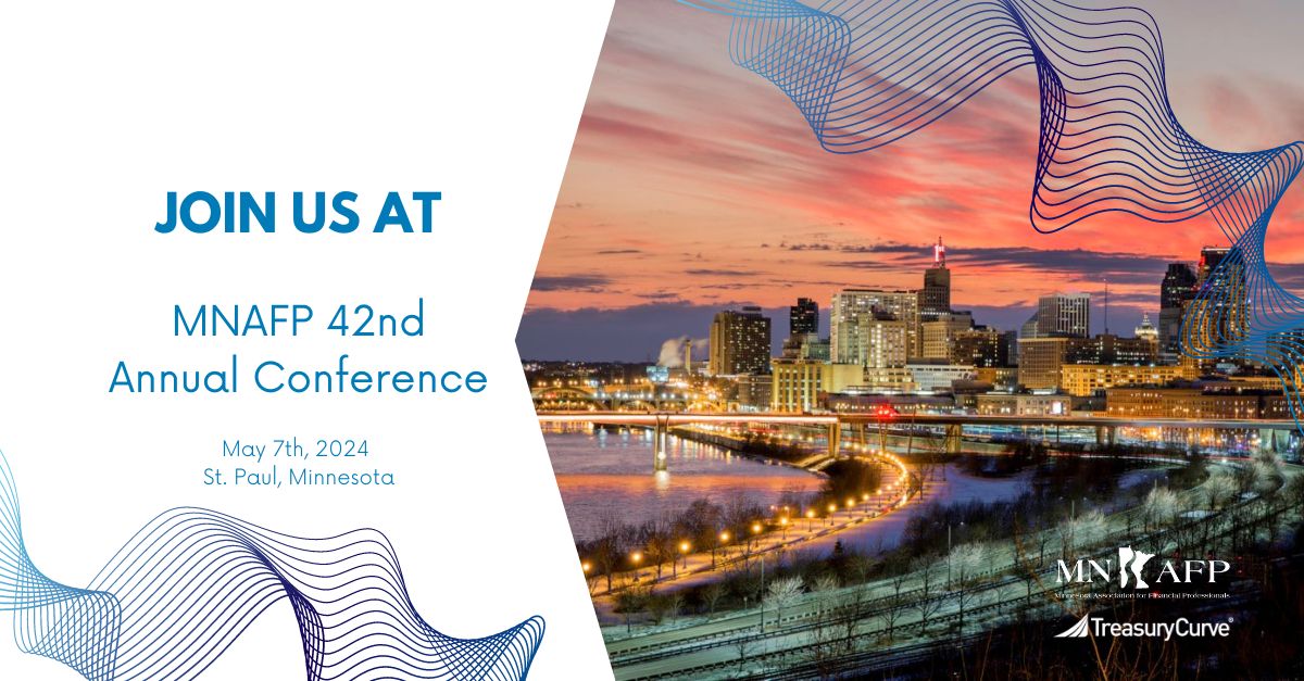 Save the date for May 7th, 2024, in St. Paul, Minnesota, at MNAFP.

Our senior director will be presenting on AI's role in addressing the biggest treasury management challenges.

Schedule your meeting: hubs.la/Q02sDvtD0

#MNAFP #TreasuryManagement #FinanceProfessionals