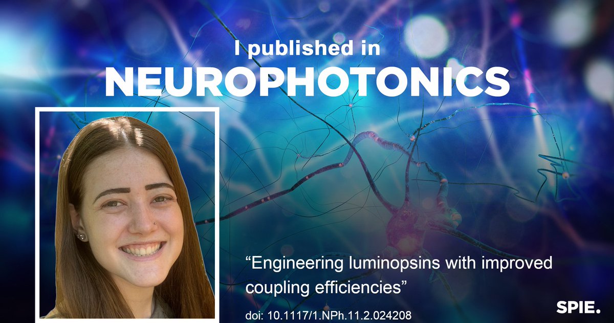 BiolumHub's tweet image. Congratulations to @CMUniversity graduate student Ashley Slaviero, first author on a new paper in Neurophotonics @SPIEtweets! 🥳🤩

doi.org/10.1117/1.NPh.…

#bioluminesence #optogenetics @CarneyInstitute #BrownBrainScience @UCSDHealth