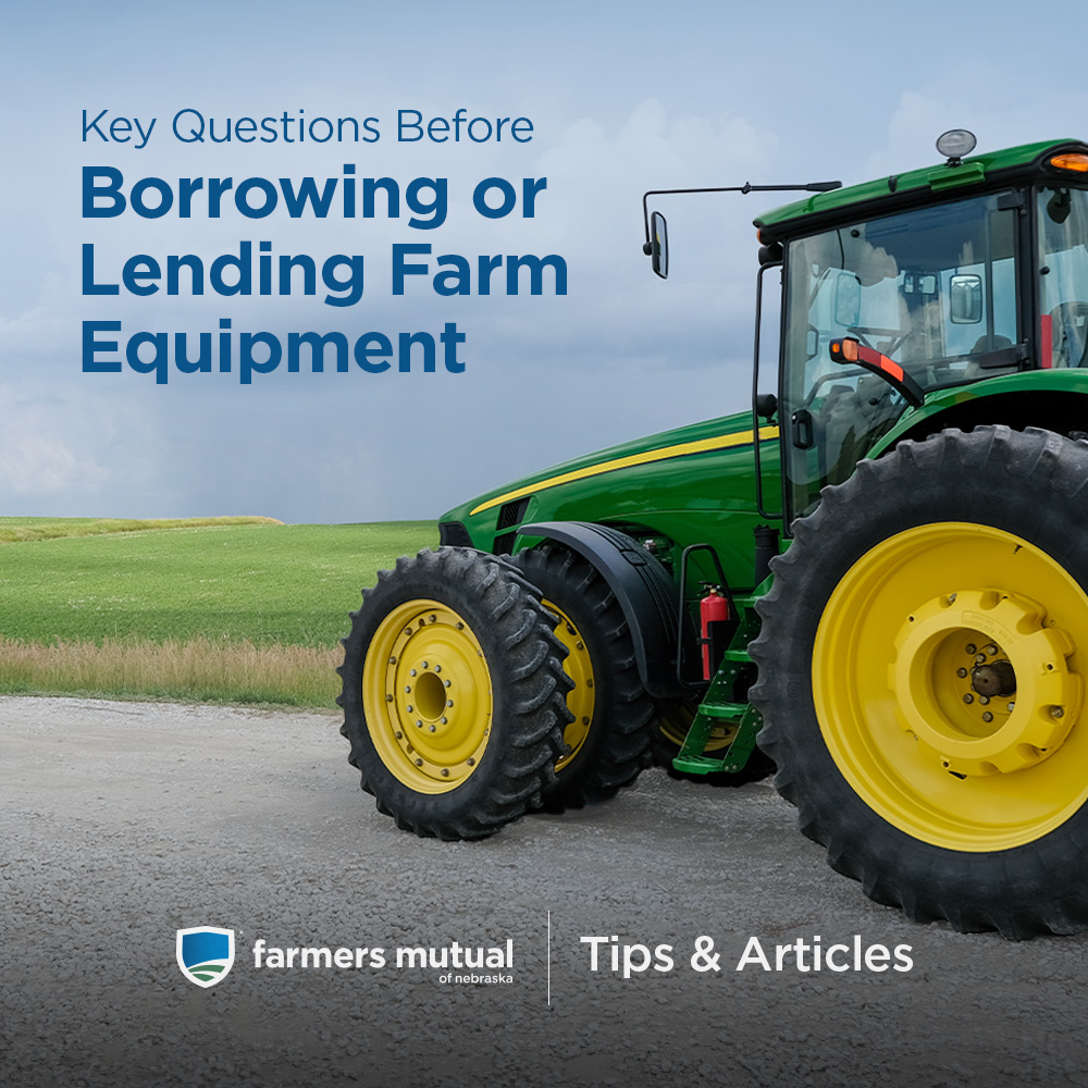 It’s all hands — and equipment — on deck during a busy #plant24. If borrowing or lending farm equipment is necessary to get the job done, be sure you have the right coverage based on your situation. We break down what to consider at fmne.com/articles/borro….