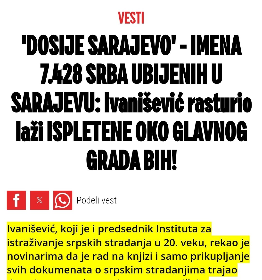 NovinarZaPascad's tweet photo. 1.Albana sa odsečenim Srbskim glavama
2. U Sarajevu ubijeno 7.428 #Srba
1992-1995.
#GenocidNadSrbima
1914.
1918.
1941.
1992.BiH
1995.Hrv
1999.Kosovo https://t.co/5UwWPuW34L