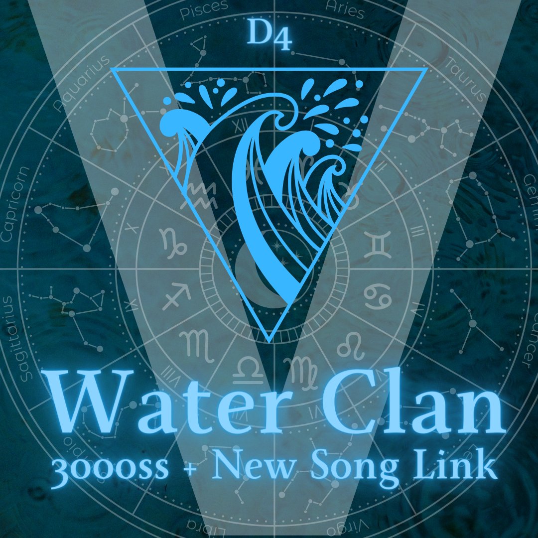 D4 Daily SS + New Song Links Challenge #V_WaterClanD4 Goal: 3000ss + new song links by 1AM KST Playlist: open.spotify.com/playlist/1sLPZ… Ren: ren.fm/fb4nzWPTMpNVnD… #V_ElementalWarsReturns