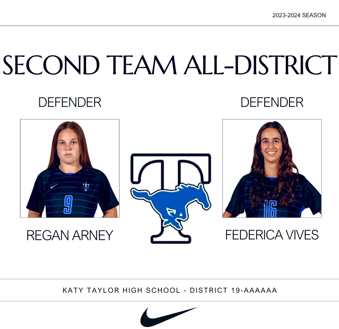 GirlsSoccerTHS's tweet photo. CONGRATS TO THESE AMAZING LADIES FOR SECOND TEAM ALL DISTRICT https://t.co/rH64KMOVJS