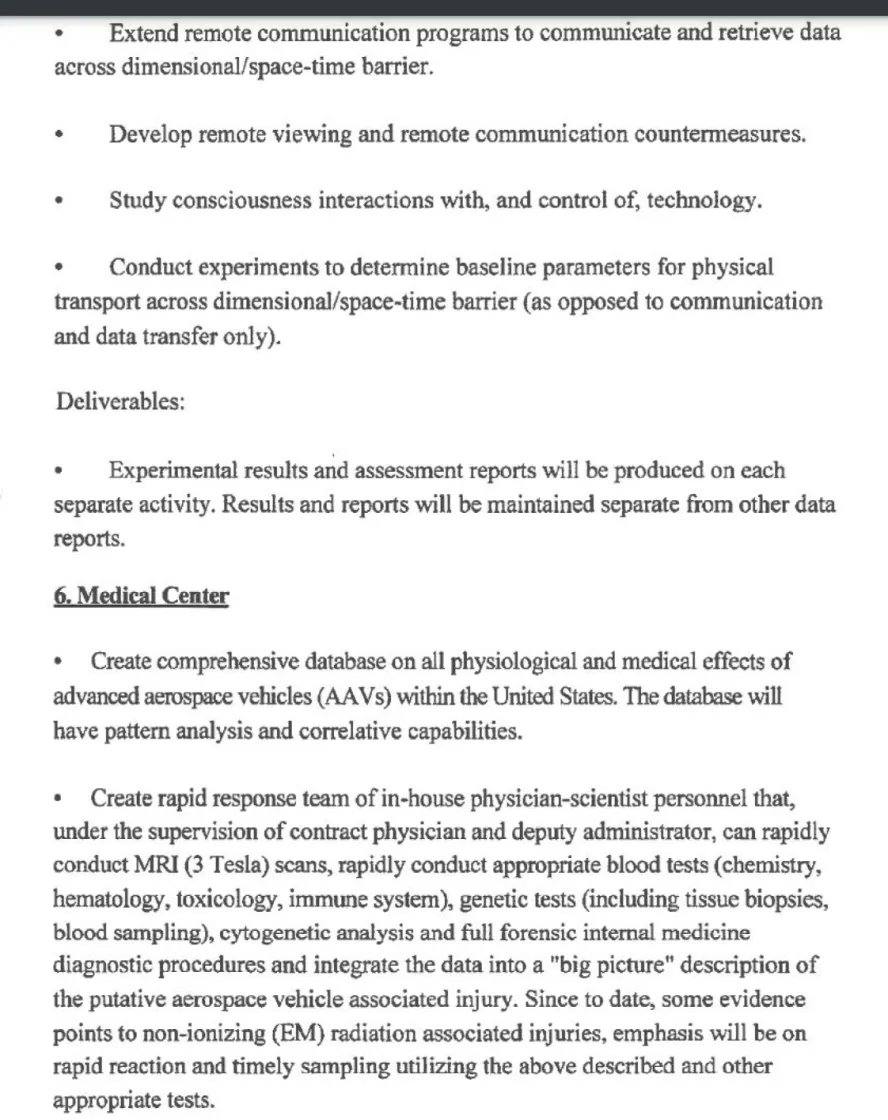 TheProjectUnity's tweet photo. HOLY MOLY! 👀

This newly declassified TOP-SECRET SPECIAL ACCESS PROGRAM (KONA BLUE) talks about: 

- Retrieving data across dimensional/space-time
- Develop Remote Viewing Comms & Countermeasures
- Determine baseline for physical transport across dimensional/space-time barrier 
- Rapid-Response Medical Teams for UFO Interaction Events