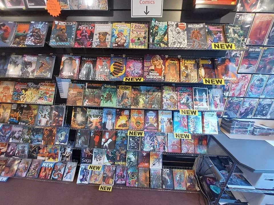 Look at all of these amazing brand new comics! Everything is ready to go for tomorrow at 11am! See you there 😁 #newcomics #comics #comicshop
