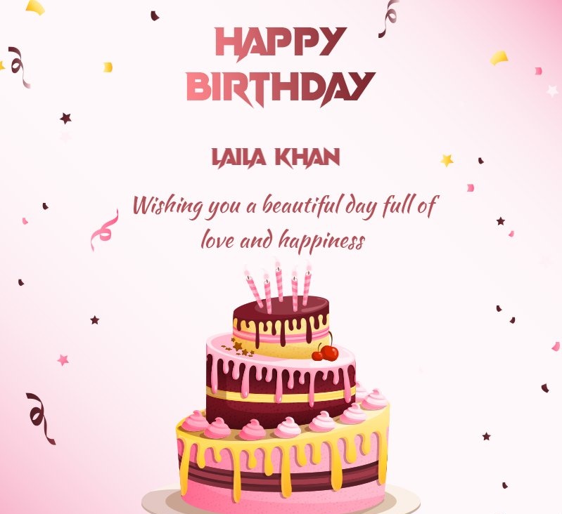 A very Happy Birthday to the person who has made my life so much better. Thank you @Laila26B ❤️ for standing by me through the worst of times. May Allah Almighty Bless You Ameen ❤️🌻 #HappyBirthdayLailaKhan