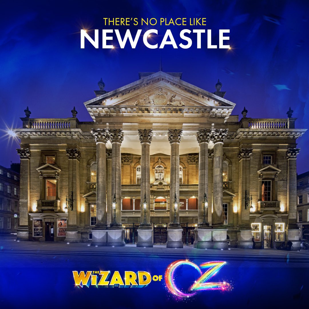 There’s no place like NEWCASTLE!🤩 Join us @TheatreRoyalNew this week - for best availability book Thu 18 Apr at 2pm 🌈✨ uktour.wizardofozmusical.com/tickets/