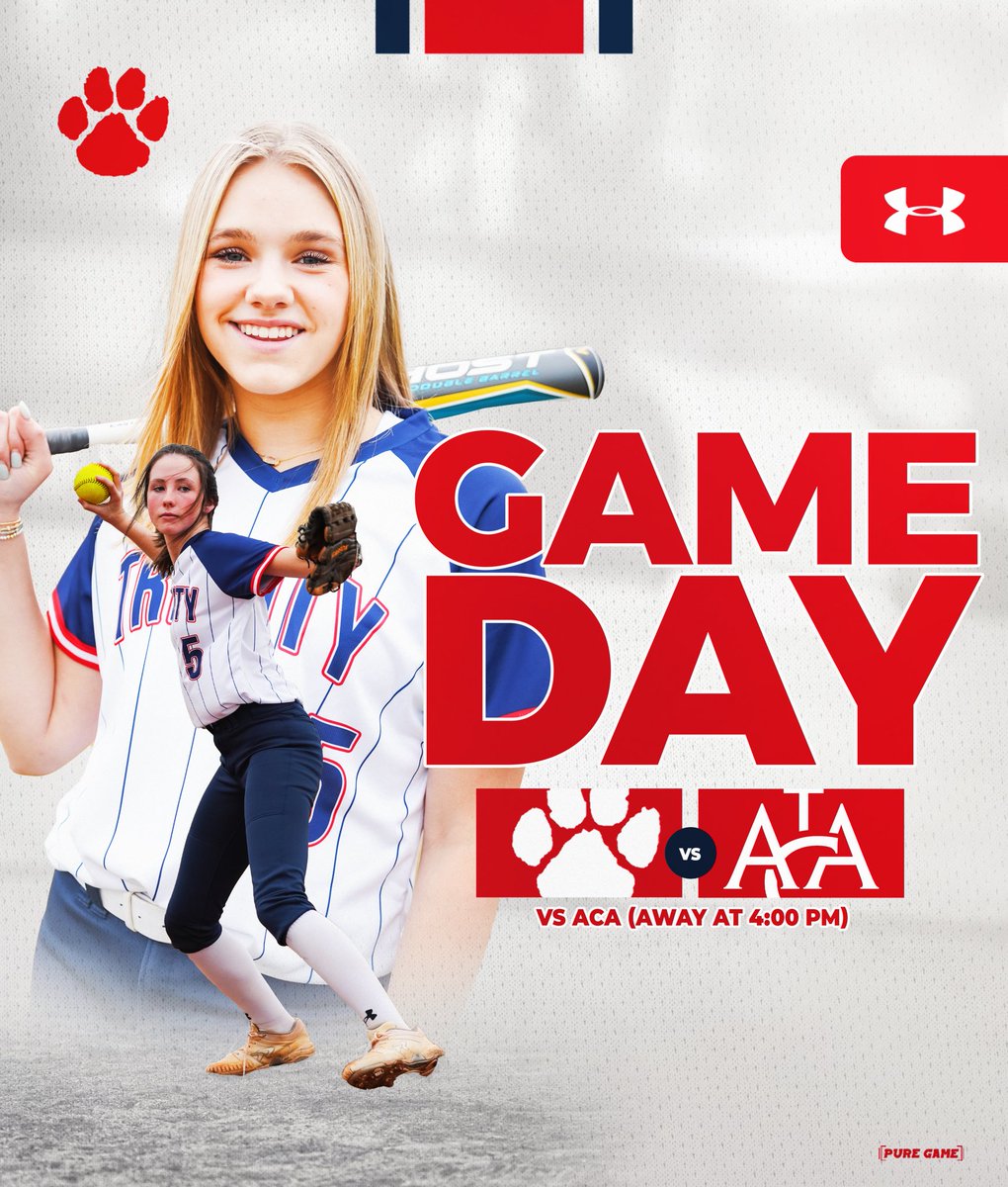 It’s game day!! Join us at ACA to cheer on the Lady Wildcats! #trinitysoftball 📍ACA @ 4pm 🎟️ gofan.co