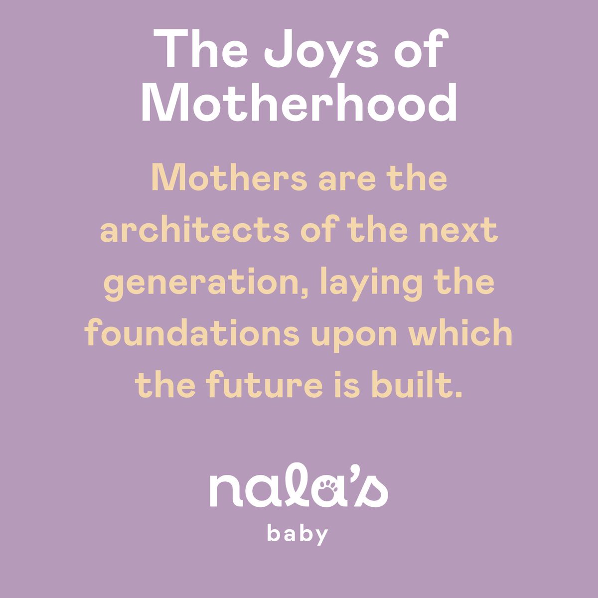 A mother's influence is the steel frame of society—strong, enduring, and foundational to everything we become. #FoundationOfSociety #Motherhood
🐾 nalasbaby.com/collections/al…🐾
#ParentingJourney #FoundationOfSociety #Motherhood
#NalasBaby