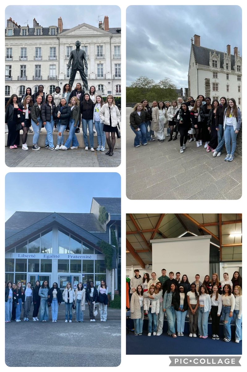 Our 5th Year students had a great first day visiting Nantes and spends time in Lycée Jules Rieffel - all looks #formidable #TownTwinning @CeistTrust @WaterfordCounci @EUErasmusPlus #languages