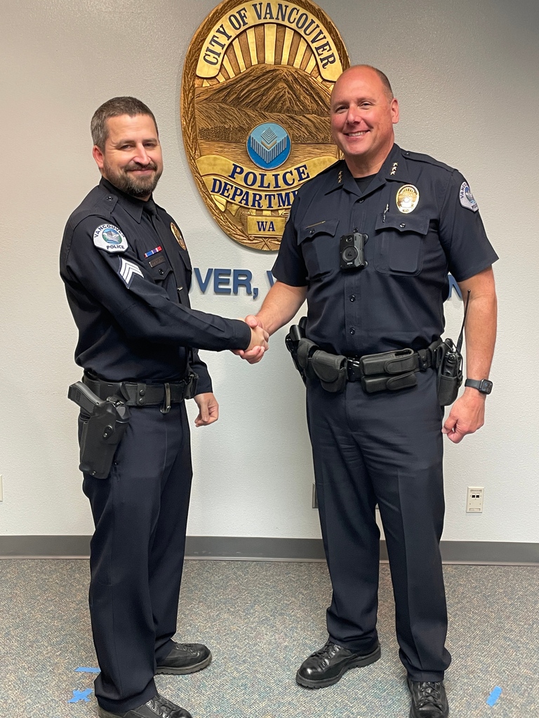 Congratulations to our newest Sergeant Paul Benton who was sworn in yesterday! 👏 #vanpoliceusa