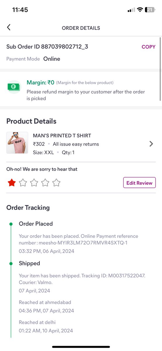 RahulMehra_YT's tweet photo. For this refund today i received completely white t shirt i would keep it if size was XXL but after seeing this scam from @Meesho_Official  i will cancel this request and keep the product i will gift somebody wont do same mistake you scammers took the product https://t.co/r8twhi0BEX