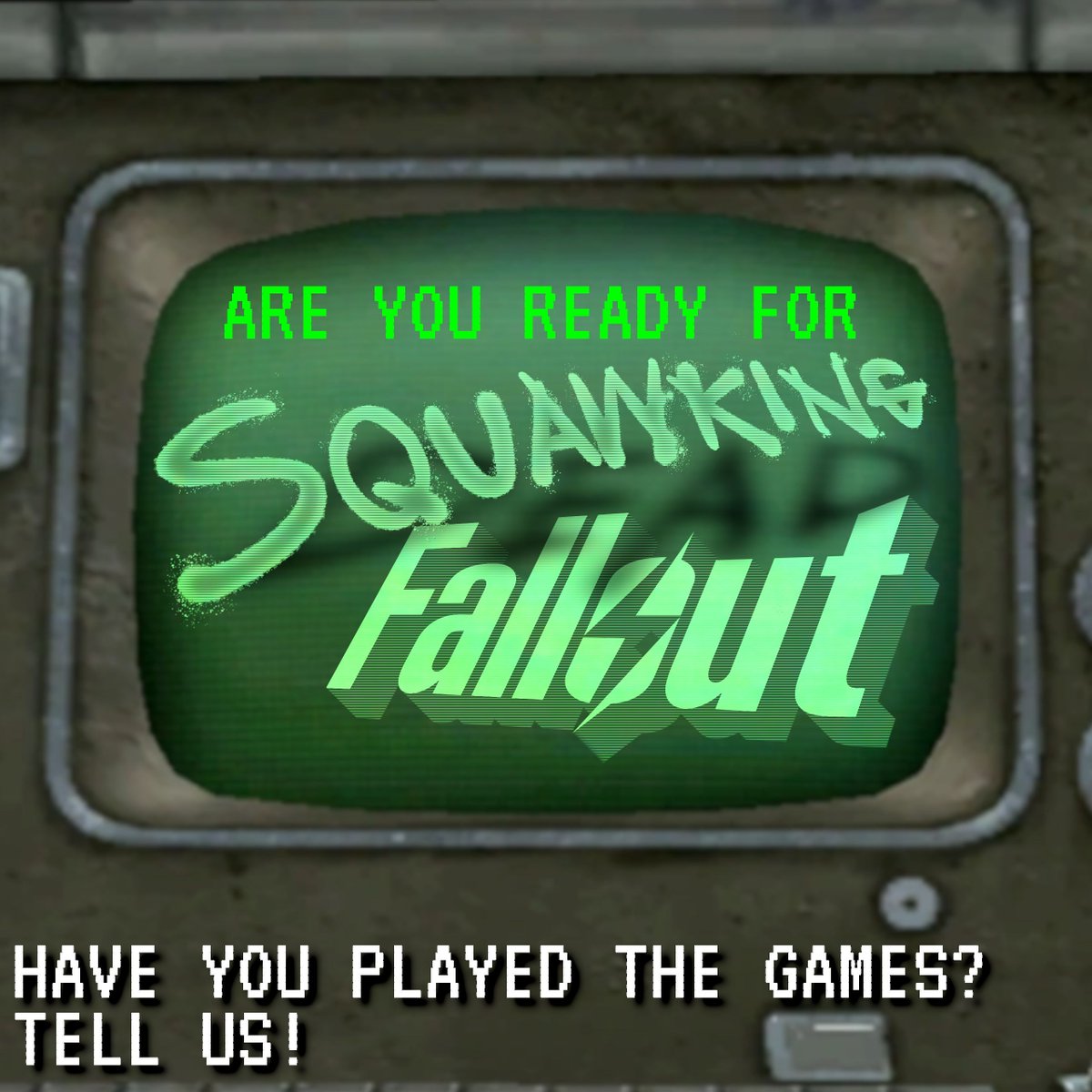 Join us tomorrow night as we discuss #AmazonPrime's NEW SERIES: #Fallout! We're ALSO seeking out gamers who have played the games (1997-2018) to JOIN US ON STREAM! Follow us (FOR FREE) on @Kofi_button or @Patreon to join the conversation (ALSO FREE)!