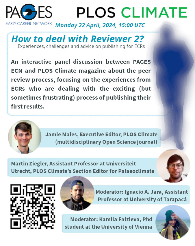 Another paper lost in the academic black hole? We are happy to announce our first collaborative panel discusion with @PLOSClimate on Monday April 22. 'How to deal with Reviewer 2: Experiences, challenges and advice on publishing for ECRs' 3 pm UTC 8:00 am US WC 8:30 pm India