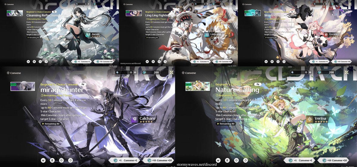 SipSipStefen's tweet photo. - WUTHERING WAVES NEWS -
Upon release, players will be able to select one of the Standard 5 Stars shown here to guarantee them! 
- Stormy Waves 

This is amazing news, which of the five are you choosing!?
#WutheringWaves https://t.co/c5wpCYZOwq