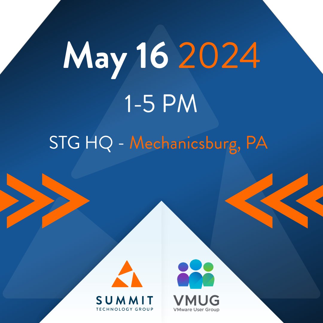 We're excited to host the @CPAVMUG again this year!  Register to join us here: my.vmug.com/s/community-ev…

#vmug @PaCommBankers @PABankers #vmware