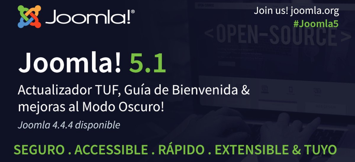 IntersitiosHost's tweet photo. ¡Nuevas versiones de @joomla 5.1.0 y 4.4.4!

#Joomla 5.1 es una versión menor, trae un montón de nuevas mejoras: seguridad y código, y un aumento de velocidad. Conoce los detalle en la publicación de Joomla! en español:
👉 https://t.co/0LlgXQ4Ik4

#SitiosWebProfesionales #CMS 😎 https://t.co/HaqIDn1pDQ